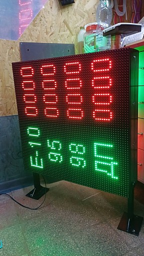 Двостороннє табло на заправку